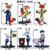Zootopia 2 Anime Figure Trendy Toy Car Desktop Decoration Nick  Judith Model Movie Merchandise Dolls Set Collectible Gift