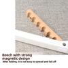New Collapsible Over The Door Hanger Wooden 6 Slots Hanging Coat Rack Space Saving Multi-Purpose Clothes Drying Rack for Travel