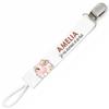 Planetee Pacifier Clip for Name AMELIA I Live On Love and Milk Cow | Pacifier Clip Baby Gift