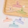 6pcs Set of Japanese Minimalist Large-Size Acrylic Transparent Macaron Color Clip Office Stationery Storage Clips, Paper Clip