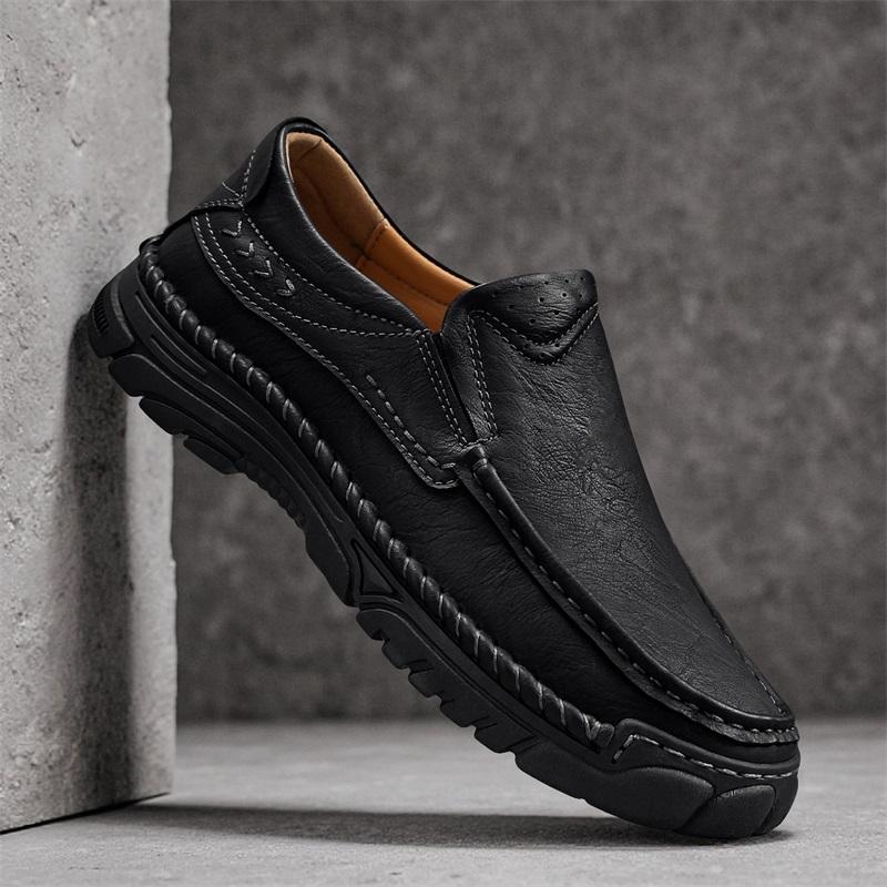 High Quality Men's Casual Leather Soft Bottom Shoes Comfy Big Size 39-48 Business Classic Business Shoes Flat Designer Loafers
