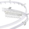New Curtain Rail White Modern Style Visible Track Nano Silencer Curtains Accessories Plastic Bendable Curtain Track 5M