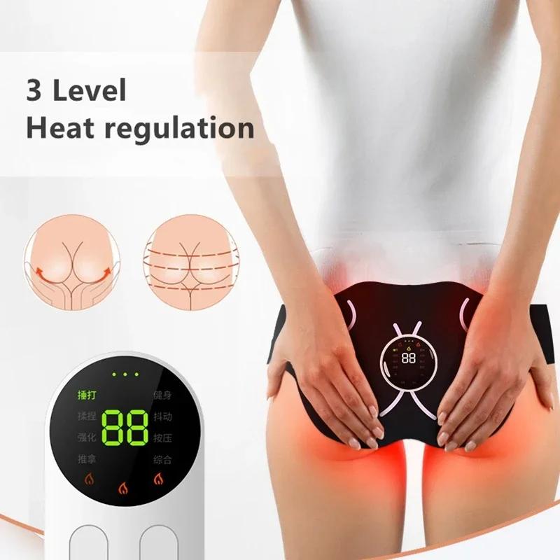 EMS Electric Hip Trainer Buttock Muscle Stimulator With Remote Control 8 Modes 20 Levels Fitness Heating Massager Slimming