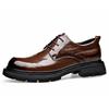 Business big head leather shoes Casual fashion leather shoes soft non-slip men's shoes