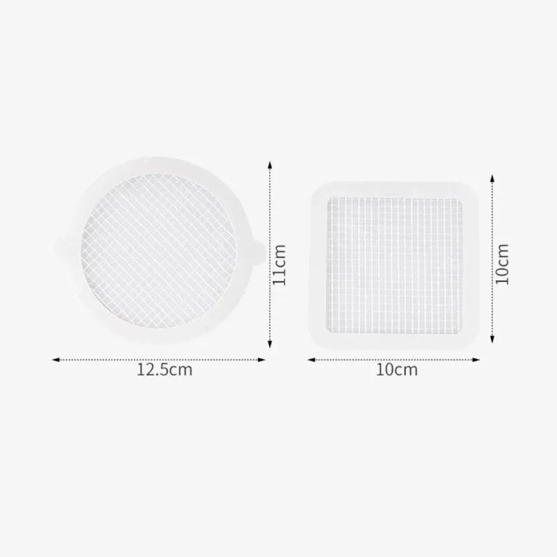 5/50PCS Disposable Floor Drain Sticker Anti-blocking Filter Screen Hair Catcher Drain Stopper Cover Kitchen Bathroom Accessories