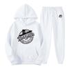 Herren Fleece Kapuzen Sportbekleidung Set, modische Freizeit-Sportbekleidung, Herbst und Winter