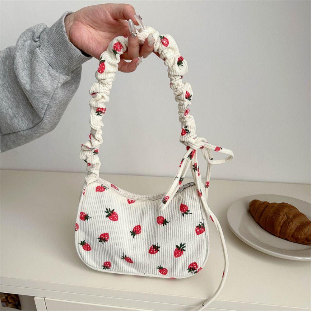 

Large Capacity Corduroy Tote Bag Korean Style Handbag Fashion Underarm Bag Travel