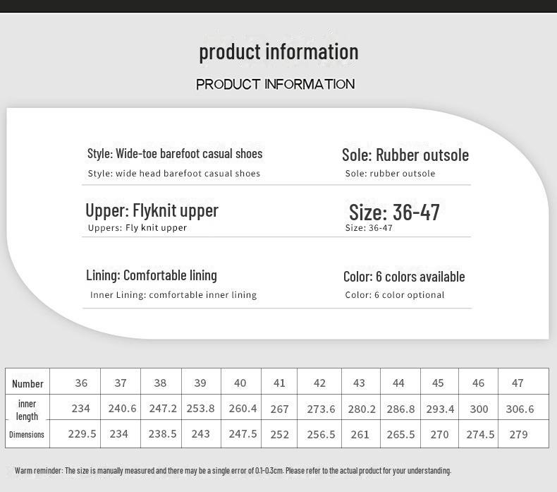 Unisex halkfria barfotaskor - mjuk sula, andningsbar mesh, fritidsskor