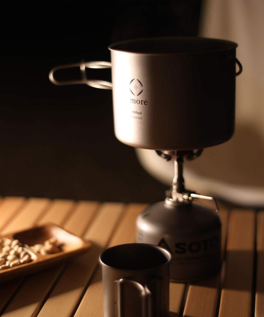 Titanium Hanging Titanium Camping Outdoor Cooking SMOrsUT001HPa S'more Pot, Mug, Pot, Pot, (1600ml)