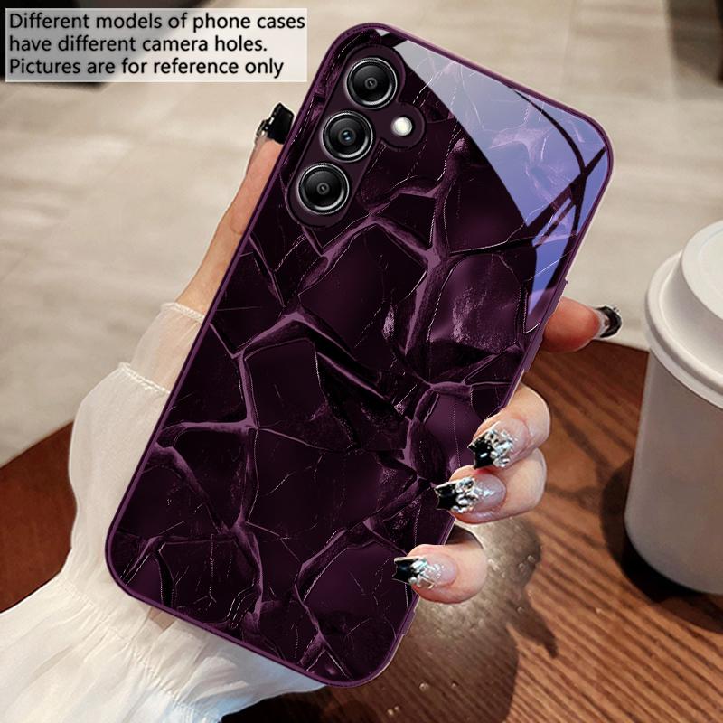 Red Lava Texture Pattern For Samsung A 73 72 71 70 56 55 54 53 52 51 50 42 35 34 33 32 31 26 25 24 23 22 30 20 Glass Phone Case