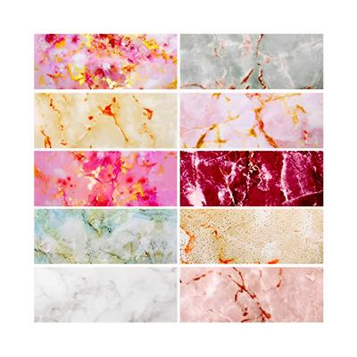 10 Pieces/Set PVC Women Manicure Sticker Stylish Colorful DIY Trimmable Decorative Adhesive Pedicure Decal Ornament