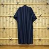 [momoten] [Amazon Exclusive Brand] Original Mizuyagi Kimono (Workwear, Samue, Haori, Bathrobe, Apron) Black Stripes, 120cm Long