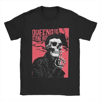 2025 Humorous Queens of The Stone Age Like Clockwork T-Shirt Men O Neck Cotton T Shirt Short Sleeve Tee Shirt Tops