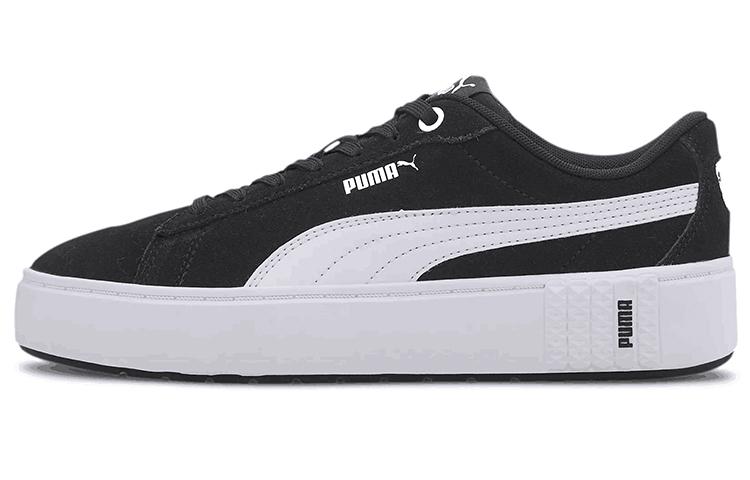 Puma Wmns Smash Platform V2 Suede Black White 36