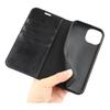 For iPhone 13 Stand Cases Genuine Split Leather Wallet Phone Cover Magnetic Closure