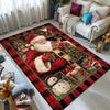 TEMU Christmas Crystal Velvet Carpet - Absorbent, Dirt & Wear Resistant, Large Size for Living Room.