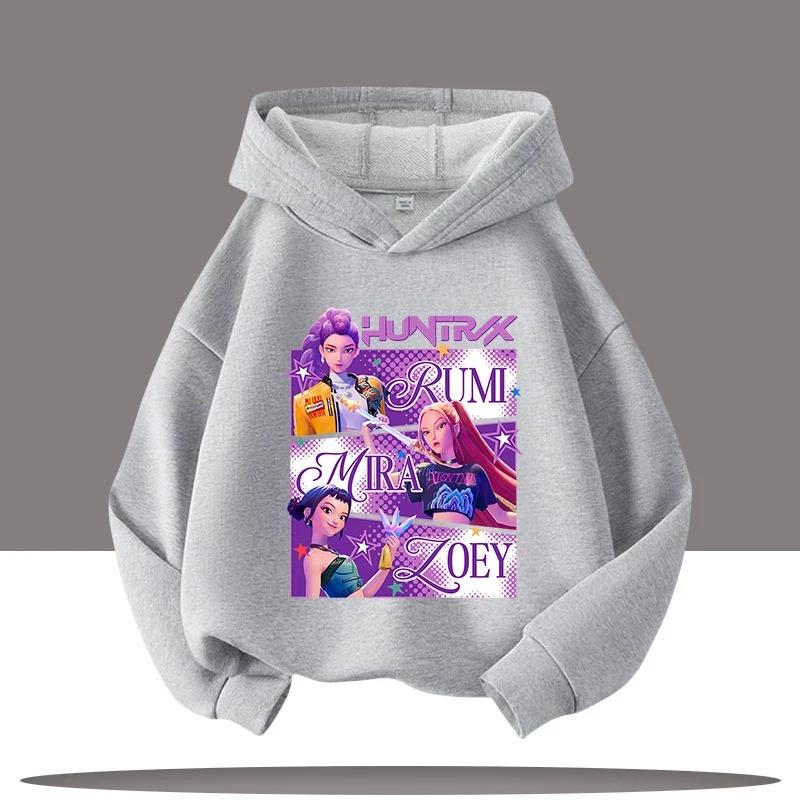 Hoodies Sweatshirts Girls Children s Female Cartoon Print Fashion Hoodie Casual Long-sleeved Sweatshirt Children s Clothing Top 110cm