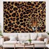 Wild Brown Leopard Print Tapestry Animal Wall Hanging for Living Room Bedroom Dormitory Wall Art Decoration Blanket Picnic Mat
