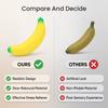 40cm Big Banana Slow Rising Toy Simulation Banana Soft Plush Stress Reliever for Adults   Party Decor