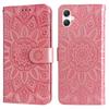 For Samsung Galaxy A07 4G/A06 4G/A06 5G Case Sunflower Imprint Leather Wallet Phone Cover