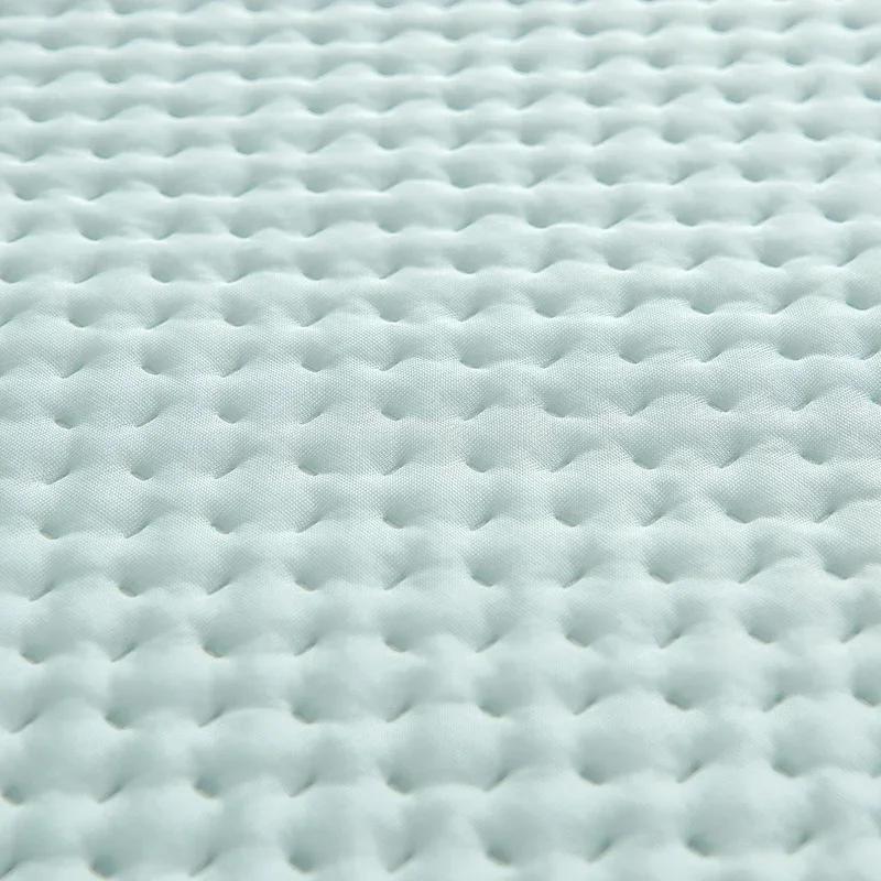 Kühles Gefühl Seide Minze Wassermolekül Kühlmatte Sommer Kühl Bettbezug Antibakteriell Atmungsaktiv Spannbettlaken(Mit Kissenbezug)