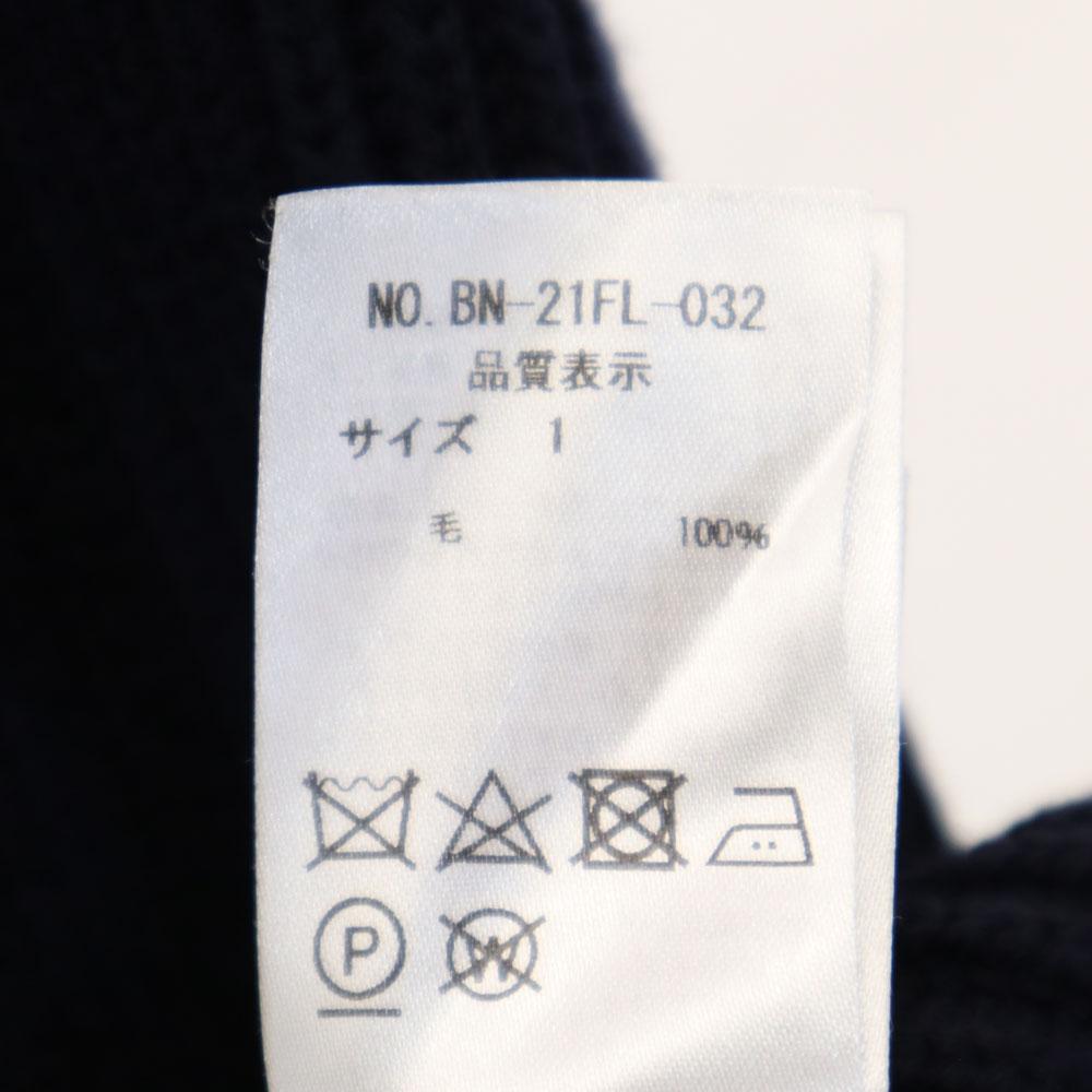 BATONER Made In Japan V Neck Knit Vest 1 Navy Women Used