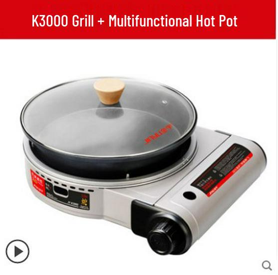 Portable Multifunctional Cassette Stove for Outdoor Cookouts & Grilling