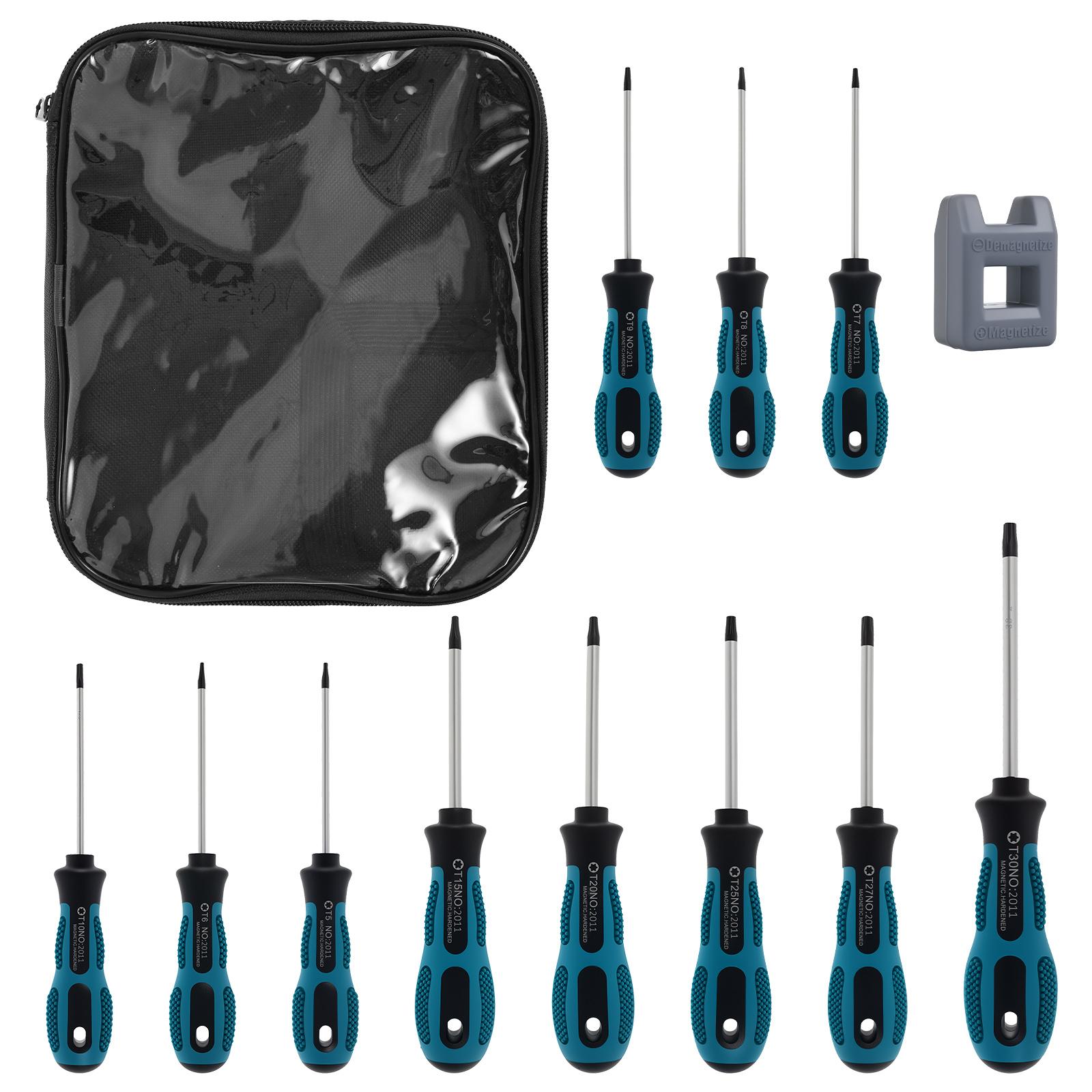 

11Pcs Multipurpose Handle Screwdrivers Set Electrician Insulated Security Repair Hand Tools Cross/Straight Type Screw Driver