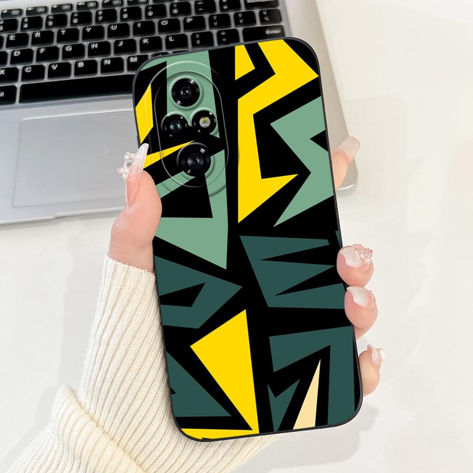 

For Honor 200 Pro Case ELP-AN00 Luxury Art Painted Cover Shockproof Soft TPU Phone Case For Honor 200 Lite Honor200 Smart Fundas Honor 200 Smart