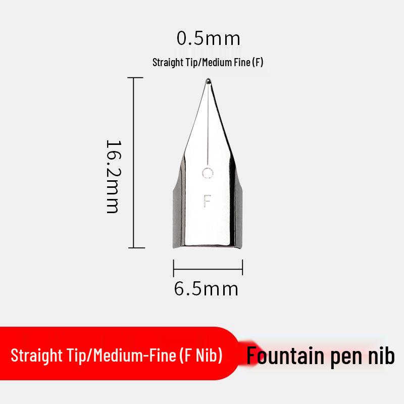 

0.38/0.5mm Fountain Pen Posture Correction Replacement Nib - EF, F, Large, Bright, Airplane Options Nib
