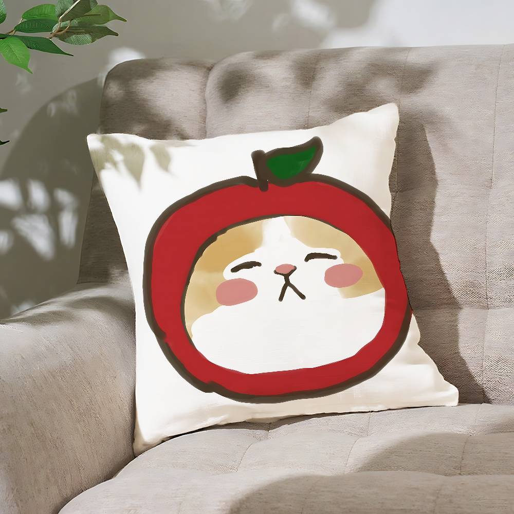 Cat M-Mofusand Cute Pillow Case Throw Pillow Cover Nordic Vintage Style Cushion Covers Home Living Room Sofa Couch Seat Decor
