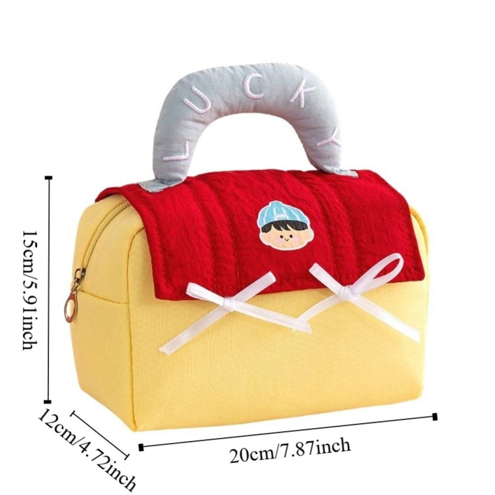 Multi-functional Large Capacity Makeup Bag Waterproof Zipper-style Toiletry Bag House Shape Cosmetic Bag Women Girls