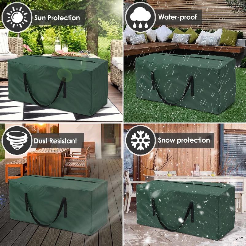 Borsa Porta Cuscini Grande Capacità Copertura Protettiva per Mobili Giardino Esterno Impermeabile Antipolvere Organizzatore Albero di Natale Nuovo