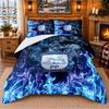 Printed 3Pcs Bedding Set Preston North End Football Pattern Bed Sheet Pillowcase For Bedroom Decor
