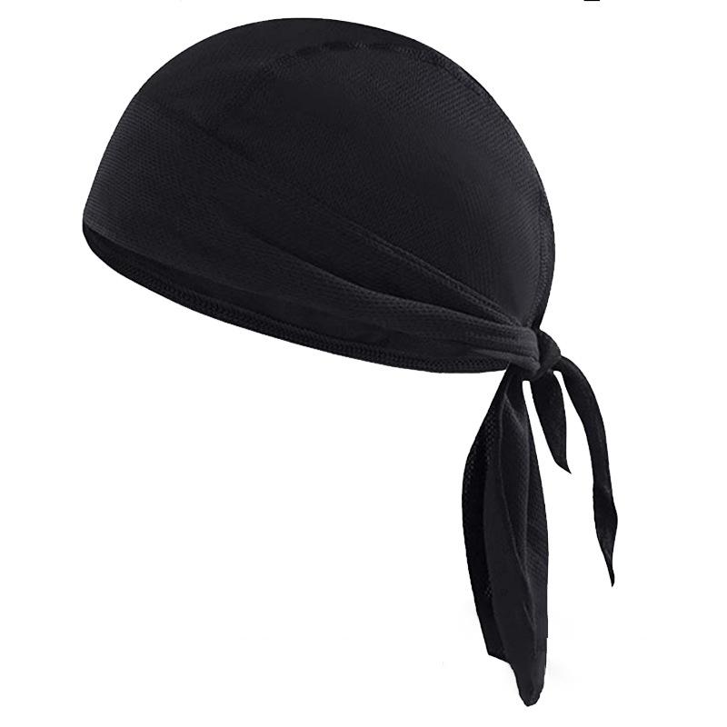

Быстросохнущая чистая велосипедная шапка, бандана на голову, летняя мужская для бега, езды, бандана, пиратская шапка, повязка на голову, мужская бандана чёрный