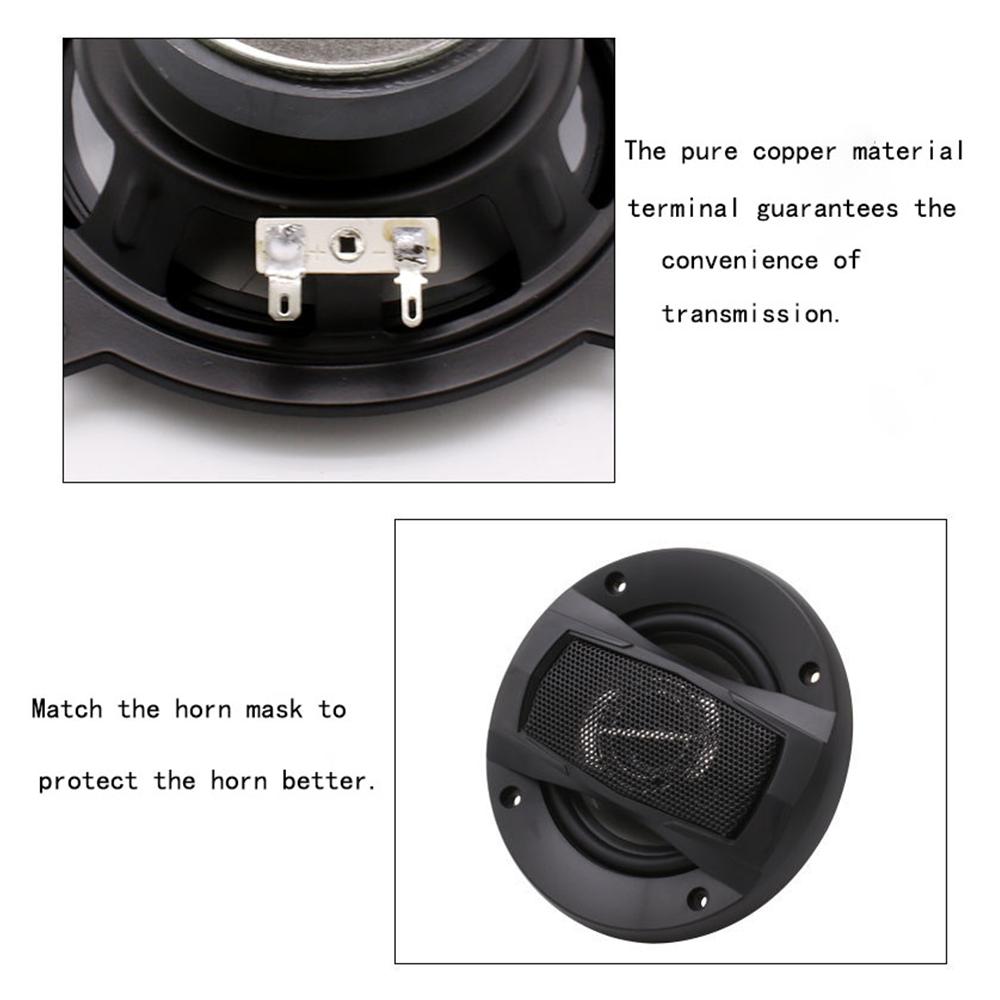 1 Paar 6/5/4 Zoll HiFi-Koaxiallautsprecher 12 V Auto-Universal-Audio-Stereolautsprecher Auto-Musik-Stereo-Vollbereichsfrequenzlautsprecher