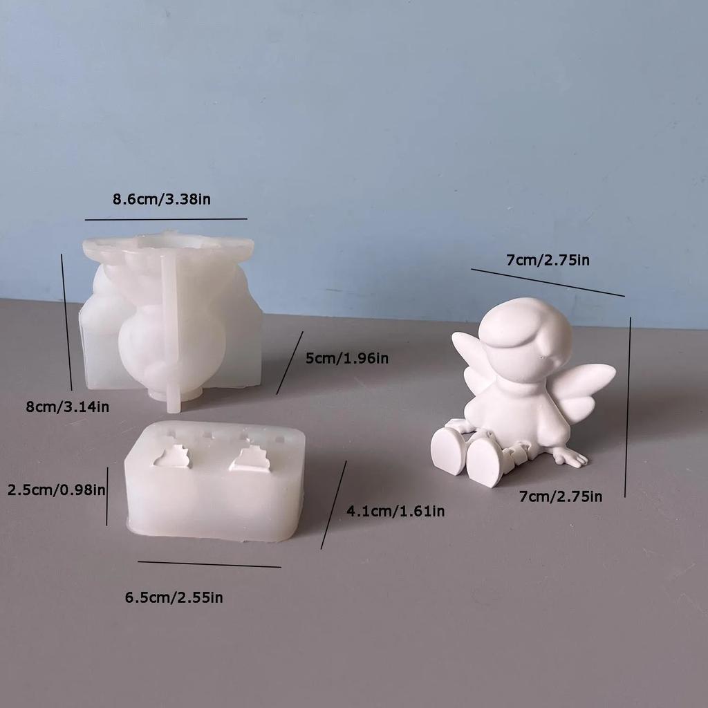 Top Quality DIY resin silicone mold for jewelry heart-hugging angel plaster candle ornaments home desktop decor holiday gift
