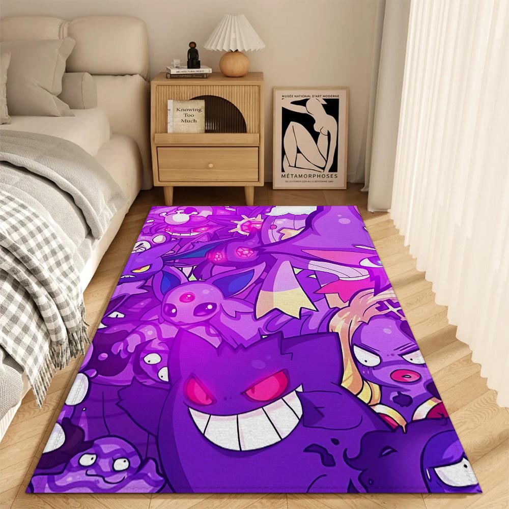 Fashion Entrance Mat Living Room P-Pokemon Rugs Decoration G-gengar Doormat Front Door Kitchen Carpet Bath Mats Balcony House