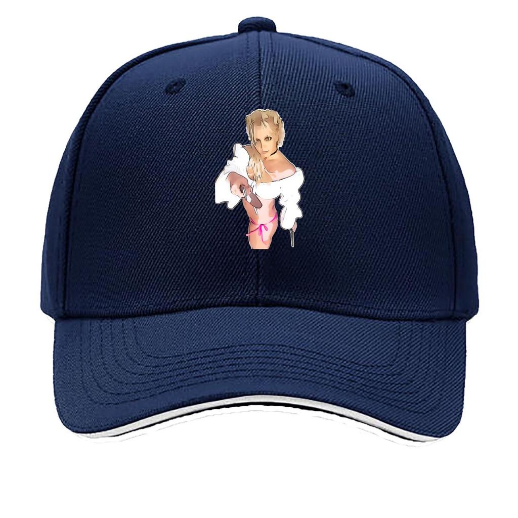 Pinup Retro Fashion Themed Design Sandwich Baseball Cap