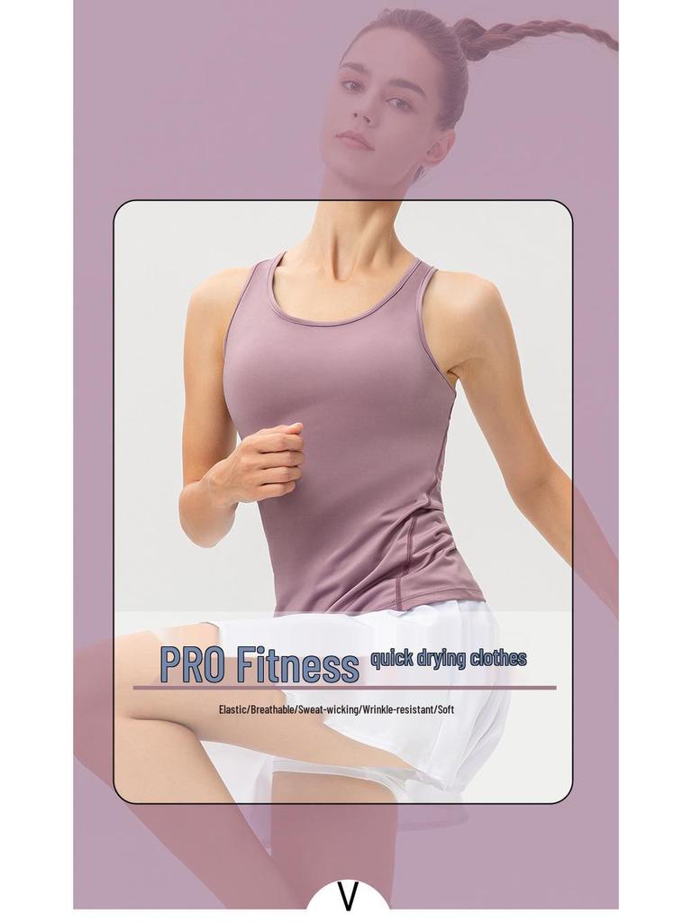 Women's Quick-Dry Sports Vest PRO for Yoga, Running, and Fitness