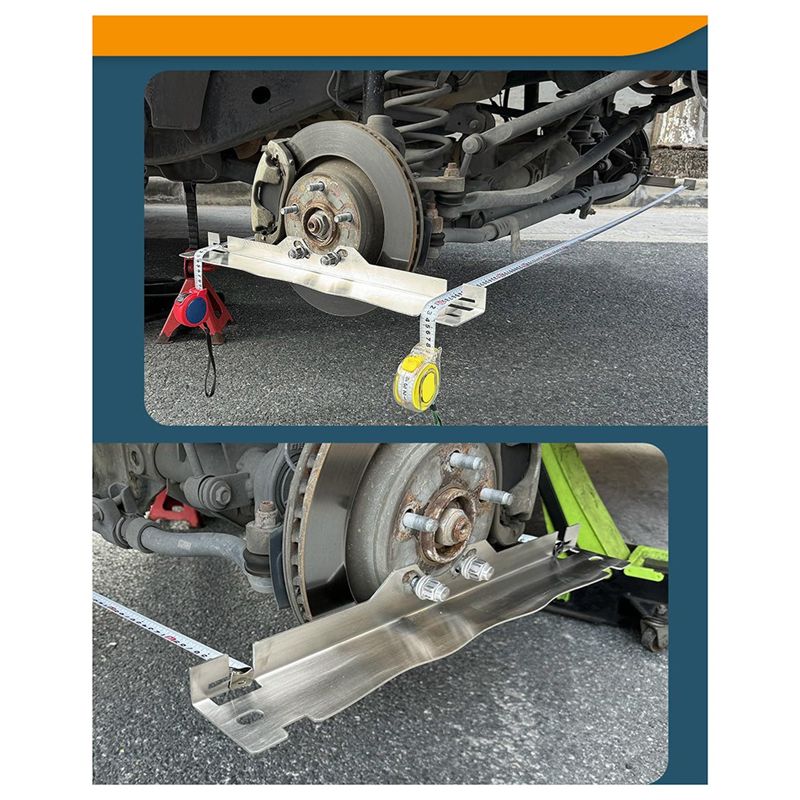 A54K-Car Truck Universal Heavy Duty Toe Alignment Tool Plates Stainless Wheel Alignment Tool Plate Accurate Measurements