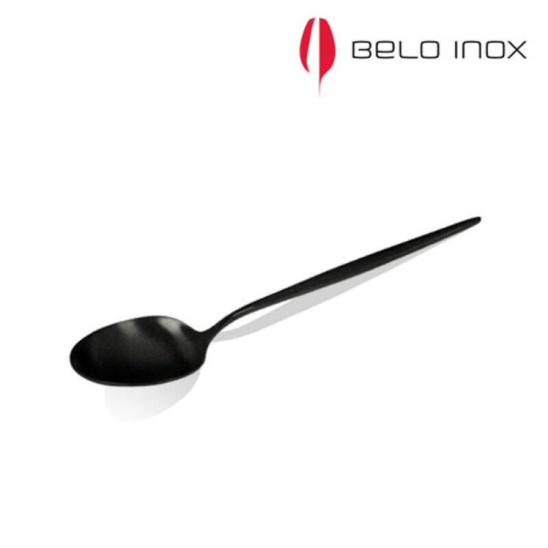 [belo inox] Spirit Black Dessert Spoon (Matte)