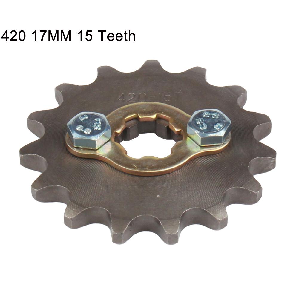 420 420H Chain 17mm 10 -19 Teeth Front Engine Sprockets For Taotao Kayo BSE Xmotos Apollo SSR 110 125cc Dirt Pit Bike ATV Quad