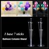 Balloons Holder Column Base Balloon Stand Clear Plastic Balloon Stick Birthday Party Decoration