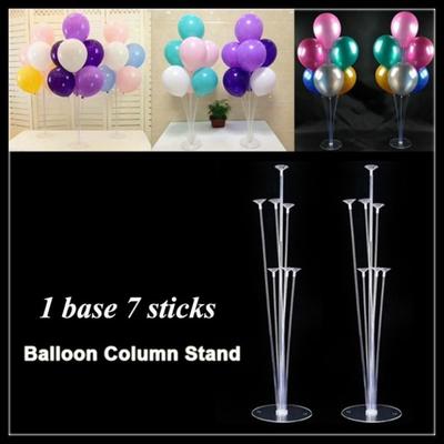 Ballonhalter, Säule, Basis, Ballonständer, transparenter Kunststoff-Ballonstab, Geburtstagsparty-Dekoration