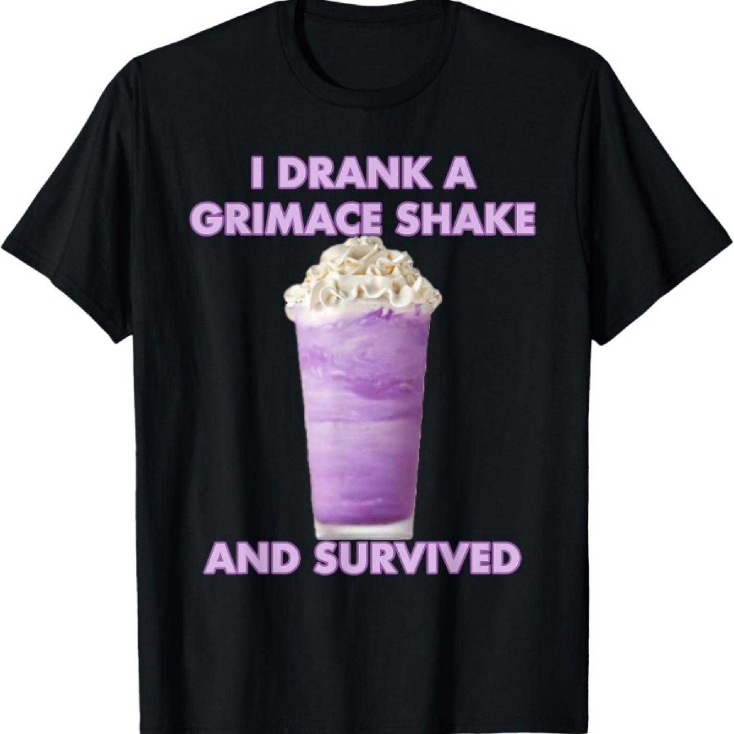 I drank a grimace shake and survived T-Shirt S