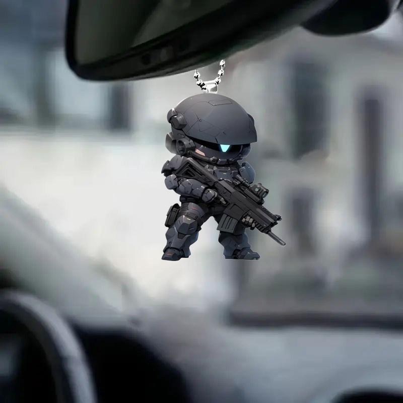 Neue Weihnachten Ornament Anhänger Acryl Flache Lustige Special Forces Anhänger Urlaub Geschenk Anhänger Anhänger