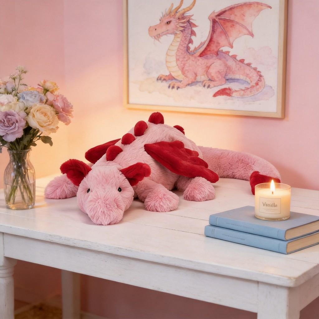 Flying Dragon Plush Toy With Crystal Super Soft Fabric For Kids And Collectors