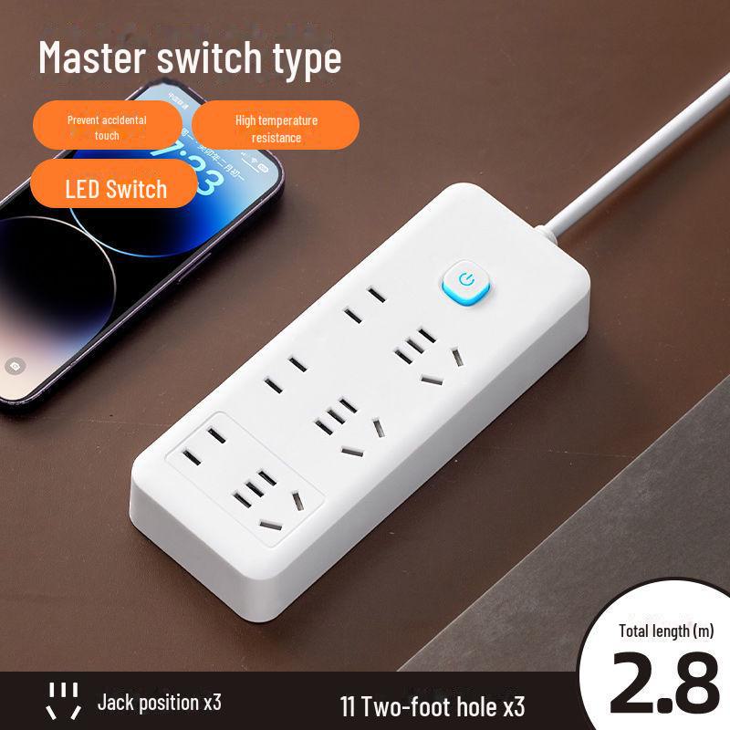 Xiaomi Smart Power Strip: Multi-Function USB Extension Board with Multiple Outlets for Home and Office.