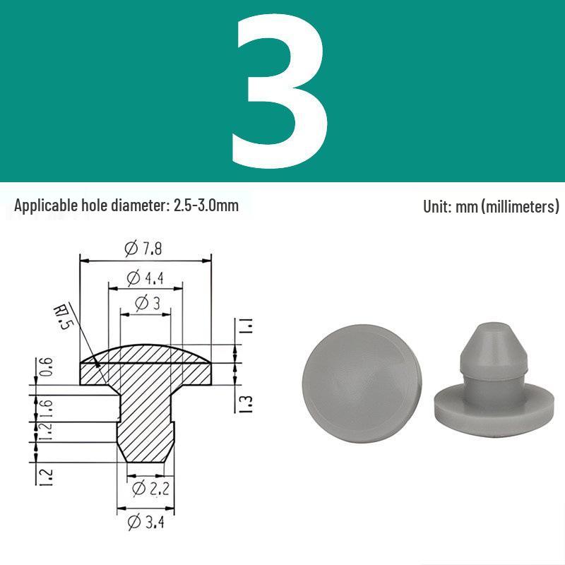 High-Temp Resistant Silicone Rubber Stopper with Card Slot Sealing Cap
